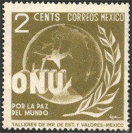 608 Mexico 1946 UN ONY Peace Paix No Gum Sans Gomme (MEX-137) - Mexico