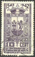 608 Mexico 1942 Armoiries Merida Coat Of Arms (MEX-117) - Briefmarken