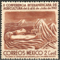 608 Mexico 1942 Mother Earth Mere Terre No Gum Sans Gomme (MEX-119) - Mexico