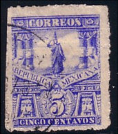 608 Mexico 5c Blue (MEX-71) - Mexico