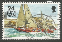 590 Man Voilier Bateau Boat Sailing Ship Schiff Boot Barca Barco Francis Drake (MAN-82a) - Man (Insel)