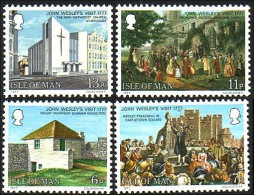 590 Man 200th John Wesley Eglises Churches MNH ** Neuf SC (MAN-11a) - Man (Ile De)