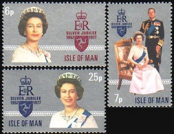 590 Man QEII Silver Jubilee 1977 MNH ** Neuf SC (MAN-10a) - Isle Of Man