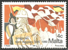 589 Malta Malte Drapeau Flag Chevalier Knight UNESCO (MLT-189) - Malte