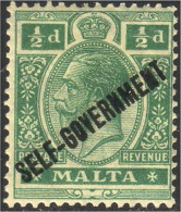 589 Malta Malte 1/2 Penny MH * Neuf (MLT-17) - Malte