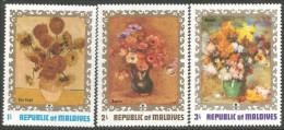 612 Iles Maldives Tableaux Van Gogh Renoir Paintings MNH ** Neuf SC (MLD-115) - Malediven (1965-...)