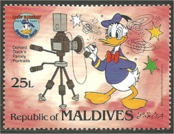 612 Iles Maldives Disney Donald Duck Photographie Photography Photographe MH * Neuf (MLD-108) - Fotografie