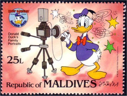 612 Iles Maldives Disney Donald Photo Photographie Photography MNH ** Neuf SC (MLD-88) - Photography