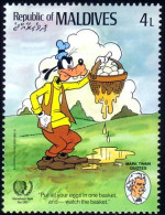 612 Disney Iles Maldives Dingo Goofy Oeufs Eggs MNH ** Neuf SC (MLD-64b) - Disney