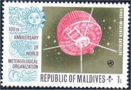 612 Iles Maldives Espace Satellite Communications MNH ** Neuf SC (MLD-8) - Europa