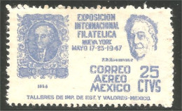 608 Mexico Expo Philatelique New York 1937 MH * Neuf CH (MEX-366) - Mexico