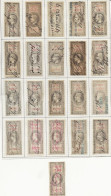 FISCAUX   EFFET 21 TIMBRES   TYPE NAPOLEON III DE BARRE 1864 Entre N°26 ET N°50 Cote + De 300€ - Autres & Non Classés