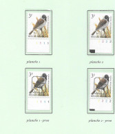 Belgium1991 BUZIN Birds -  Brouant Des Roseaux/Rietgors  3 Bfsr Plaatnrs 1 - 2 Mint -  Plain Stamps +  Preos (scans) - 2011-..