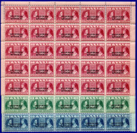 2691.GREECE, ALBANIA. N.EPIRUS 1940 CHARITY/QUEENS HELLAS 160-162 MNH HALF SHEETS(25) - Epirus & Albania