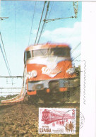 54405. Tarjeta Maxima MADRID 1980. Ferrocarril, Tren, Transporte Publico - Tarjetas Máxima