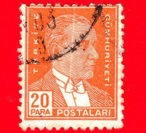 TURCHIA - Usato - 1936 - Kemal Atatürk (1881-1938) - 20 - Usati