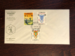 SOMALIA  FDC COVER 1981 YEAR TELECOMMUNICATIONS AND HEALTH MEDICINE STAMPS - Somalia (1960-...)