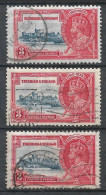 1935 TRINIDAD & TOBAGO Set Of 3 USED STAMPS (Michel # 125) CV $3.00 - Trinidad & Tobago (...-1961)