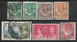 1925-1938 Rhodesia Northern 7 USED STAMPS (Michel # 1,2,4,18,22,29) - Noord-Rhodesië (...-1963)