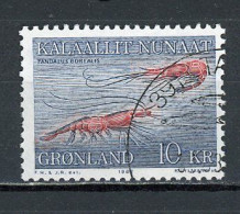 GROENLAND - CREVETTES - N° Yvert 121 Obli. - Gebraucht