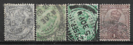 1912,1922 INDIA Set Of 4 USED STAMPS (Michel # 75a,76,96) - 1911-35 Koning George V