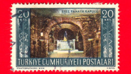 TURCHIA - Usato - 1953 - Archeologia - Rovine - Siti Storici  - Efeso, Casa Di S. Maria (Panaya Kapulu) - 20 - Gebruikt