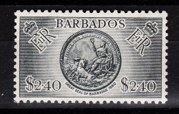 BARBADOS 205  * MH – Great Seal Of Barbados – Grand Sceau (1950) - Barbades (...-1966)