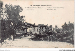 AAHP5-51-0363 - La Grande Guerre 1914-15 - En Champagne - SOUAIN - La Barricade Route De Sommepy - Souain-Perthes-lès-Hurlus