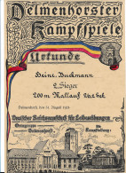 C4240/ Delmenhorst Kampfspiele Urkunde 1924 Dt. Reichsausschuß Für Leibesübungen - Other & Unclassified