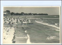 V2130/ Travemünde Strand Foto AK 1948 - Lübeck-Travemuende