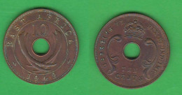 British East Africa 10 Cents 1942 Afrique De L'Est Afrique Orientale Britannique - Colonia Britannica
