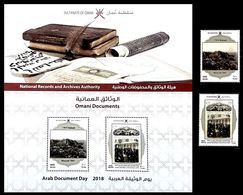 (223-224 F) Oman (sultanate)  2018 / Documents / History / Geschichte ** / Mnh  Michel 871-872 + BL 96 - Omán