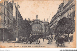 AANP11-75-0963 - PARIS - La Gare Du Nord Et Boulevard Denain - Stations, Underground