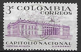 COLOMBIE   -   Capitole National à Bogota,  Oblitéré - Monuments