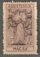 MACAO - N°266 Nsg (1931) Surtaxe De Bienfaisance - Ungebraucht