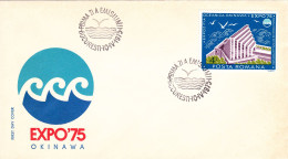 OKINAWA PHILATELIC EXHIBITION 1975 COVERS FDC ROMANIA - FDC