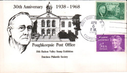 USA ETATS UNIS 30 ANS POSTE DE POUGHKEEPSIE1968 - Enveloppes évenementielles