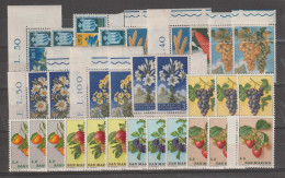 SAN  MARINO:  1953/73  FIORI  E  FRUTTA  -  LOTTO  30  BASSI  VALORI  N. -  SASS. 400//886 - Nuevos