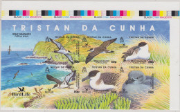 Tristan Da Cunha 2007 BirdLife International Great Shearwater Sheetlet IMPERFORATED ** MNH  (CUN157) - Tristan Da Cunha