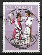COLOMBIE   -    Couple Dansant  .  Oblitéré - Baile