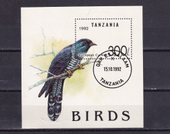 SA02 Tanzania 1992 Birds Minisheet Used - Tanzania (1964-...)