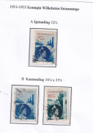 Fotomontage Wilhelmina Tanding 12 1/2 En 14 1/4: 13 1/4 Compleet - Used Stamps