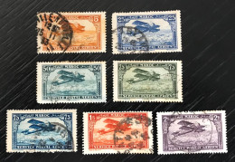 Lot De 7 Timbres Oblitérés Maroc 1922 - Posta Aerea