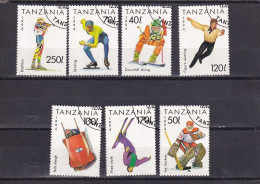 SA02 Tanzania 1994 Winter Olympic Games Lillehammer Used Stamps - Tanzania (1964-...)