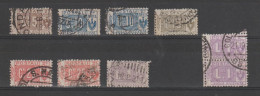 REGNO:  1914/22  PACCHI  POSTALI  -  9  VAL. META'  DX. US. -  SASS. 7//12 - Paquetes Postales