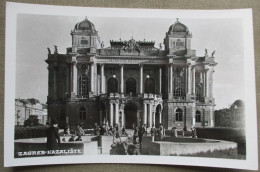 CROATIA ZAGREV KAZALISTE THEATER HOUSE JUGOSLAVIA POSTCARD CARTOLINA ANSICHTSKARTE CARTE POSTALE POSTKARTE - Adesivi Di Alberghi