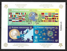 ● BOSNIA ERZEGOVINA 2006 ֍ 50° EUROPA ● BOSNA I HERCEGOVINA ● BF N. 27B ** ● Cat. 70 € ● IMPERFORATED ● L. X27 ● - Bosnie-Herzegovine