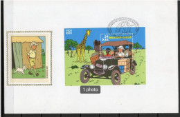 Année 2001 : FDC 3049 Soie - Bloc 93 - Hergé : Tintin Kuifje - Obli. Mechelen - 2001-2010