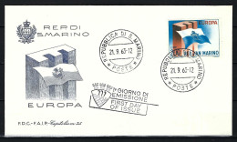 SAN MARINO FDC Mit Europamarke 1963 - Siehe Bild - FDC