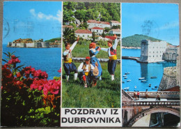 CROATIA DOVROBNIK JUGOSLAVIA POSTCARD CARTOLINA ANSICHTSKARTE CARTE POSTALE POSTKARTE CARD KARTE - Etiquetas De Hotel